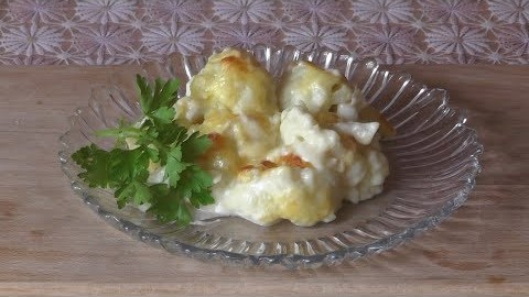 Вкусно, быстро и полезно: Цветная капуста под молочно-сырным соусом